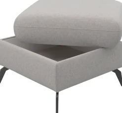 OTTO home Polsterhocker »Rochelle« 1 Stk. tlg. moderne 15 cm Metallfüße