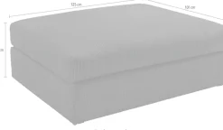OTTO home Polsterhocker »Soft&Cosy XXL, B: 125 cm - OTTO. Verlässliche Qualität.« Mega-Hocker, in Cord oder Chenille-Struktur wählbar