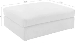 OTTO home Polsterhocker »Soft&Cosy XL, B: 101 cm - OTTO. Verlässliche Qualität.« Mega-Hocker, in Cord oder Chenille-Struktur wählbar