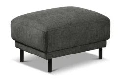 OTTO home Polsterhocker »Sveeva, 73x57 cm, schwarze Metallfüße« langlebiger Webstoff, viele Farben zur Auswahl