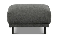 OTTO home Polsterhocker »Sveeva, 73x57 cm, schwarze Metallfüße« langlebiger Webstoff, viele Farben zur Auswahl