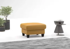 OTTO home Polsterhocker »Varese« Kreuznaht in beige