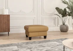 OTTO home Polsterhocker »Varese« Kreuznaht in beige