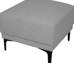 OTTO home Polsterhocker »Xander« 1 Stk. tlg. Breite 58 cm, Soft-Touch Chenille, schwarze Metallfüße