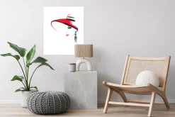 OTTO home Poster »Frau mit Hut und Ohrring« Bilder von Frauen | Fashion | Frau | Magazincover | Mode | Modebilder 1 Stk. tlg. HD Premium Druck