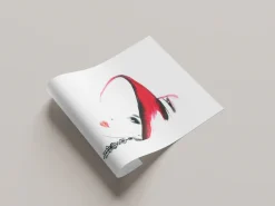 OTTO home Poster »Frau mit Hut und Ohrring« Bilder von Frauen | Fashion | Frau | Magazincover | Mode | Modebilder 1 Stk. tlg. HD Premium Druck