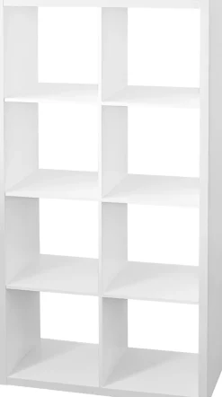 OTTO home Raumteilerregal »IZOLA, Raumteiler, Aktenregal, Würfelregal,« mit 8 Fächern, quer und hochkant stellbar, (B/T/H) 76x37x147 cm