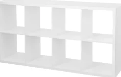 OTTO home Raumteilerregal »IZOLA, Raumteiler, Aktenregal, Würfelregal,« mit 8 Fächern, quer und hochkant stellbar, (B/T/H) 76x37x147 cm