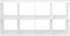 OTTO home Raumteilerregal »IZOLA, Raumteiler, Aktenregal, Würfelregal,« mit 8 Fächern, quer und hochkant stellbar, (B/T/H) 76x37x147 cm