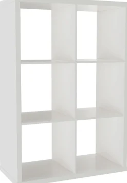 OTTO home Raumteilerregal »IZOLA, Raumteiler, Aktenregal, Würfelregal,« mit 6 Fächern, quer und hochkant stellbar, (B/T/H) 76x37x110 cm