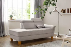 OTTO home Recamiere »Conville« incl. Kopfteilverstellung, Federkern, wahlweise mitBettkasten