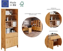 OTTO home Regal »Luven« Breite 82 cm, Massivholz