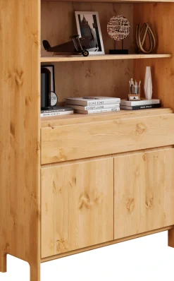OTTO home Regal »Luven« zertifiziertes Massivholz, Breite 98 cm