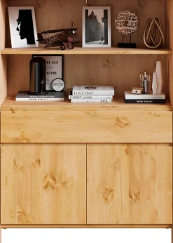 OTTO home Regal »Luven« zertifiziertes Massivholz, Breite 98 cm