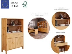 OTTO home Regal »Luven« zertifiziertes Massivholz, Breite 98 cm