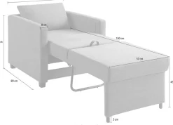 OTTO home Relaxsessel »Jerry« mit Schlaffunktion, als Gästebett und inkl. Kissen