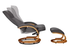 OTTO home Relaxsessel »mit Hocker PARIS Webstoff - OTTO. Verlässliche Qualität.« bestehend aus Sessel und Hocker, 2 Stk. tlg. Relaxfunktion, Dreh- und Kippfunktion, Unser Dauertiefpreis