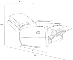 OTTO home Relaxsessel »NAPORI Microfaser, Kinosessel, Multimedia-Sessel« TV-Sessel mit manueller u elektrischer Relaxfunktion u. Getränkehalter