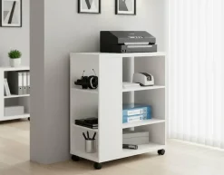 OTTO home Rollwagen »LOKVE, Rollcontainer, Druckertisch, Rollregal,« Rollen feststellbar, 6 Fächer, Höhe 75 cm