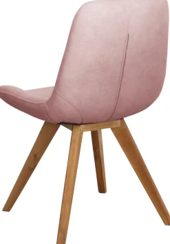 OTTO home Schalenstuhl »Bratislava« (Set) 2 Stk.Gestell Eiche massiv geölt, Easy Care-Stoff