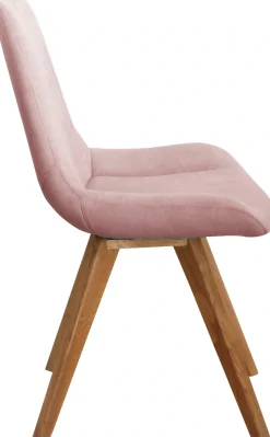 OTTO home Schalenstuhl »Bratislava« (Set) 2 Stk.Gestell Eiche massiv geölt, Easy Care-Stoff