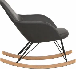 OTTO home Schaukelstuhl »Tampa« () Metallbeine mit Holzkufen, gemütlicher Relaxsessel