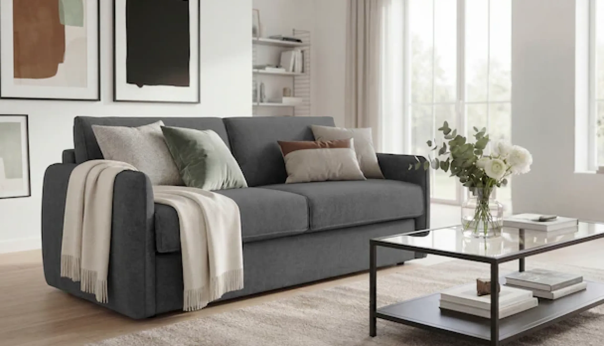 OTTO home Schlafsofa »Bergamons« 2-Sitzer, mit Dauerschlaffunktion, inkl. Federkernmatratze, Lattenrost
