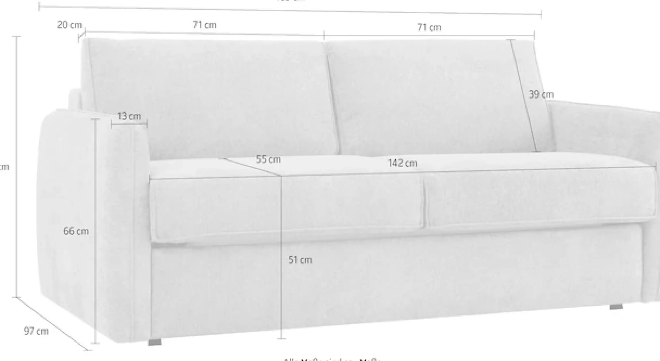 OTTO home Schlafsofa »Bergamons« 2-Sitzer, mit Dauerschlaffunktion, inkl. Federkernmatratze, Lattenrost