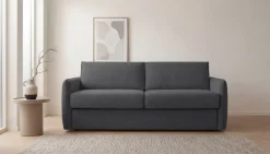 OTTO home Schlafsofa »Bergamons« 2-Sitzer, mit Dauerschlaffunktion, inkl. Federkernmatratze, Lattenrost