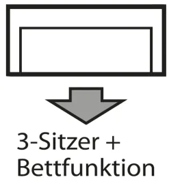 OTTO home Schlafsofa »Berlin, B: 202 cm, Liegefl. 158x200 cm, Boxspring-Dauerschlafsofa« Schlaffunktion, Bettkasten & 2 Zierkissen, Gästebett