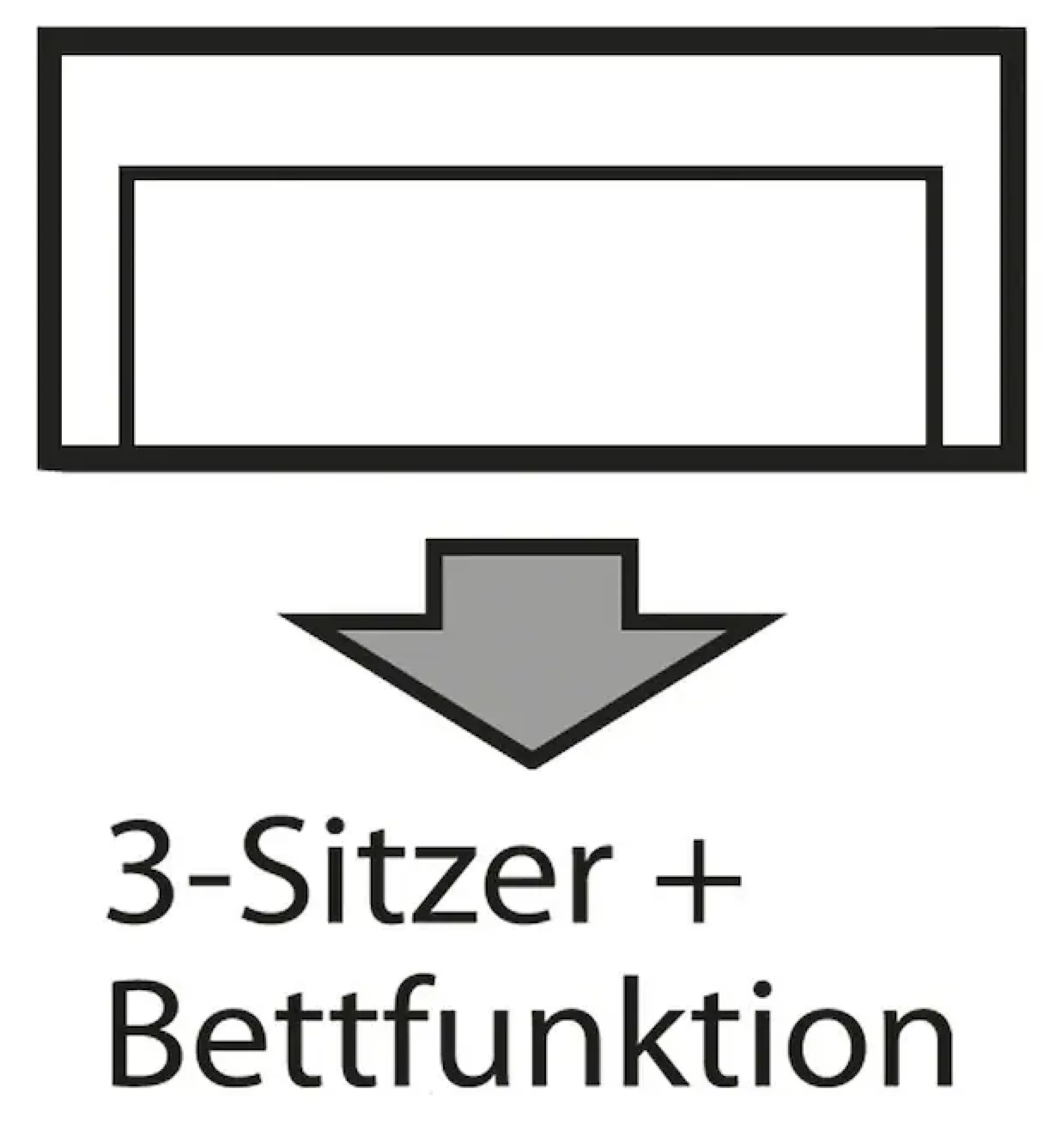 OTTO home Schlafsofa »Berlin, B: 202 cm, Liegefl. 158x200 cm, Boxspring-Dauerschlafsofa« Schlaffunktion, Bettkasten & 2 Zierkissen, Gästebett