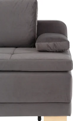 OTTO home Schlafsofa »Berlin, B: 202 cm, Liegefl. 158x200 cm, Boxspring-Dauerschlafsofa« Schlaffunktion, Bettkasten & 2 Zierkissen, Gästebett