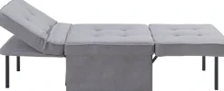 OTTO home Schlafsofa »Finn, Schlafsessel, Schlafhocker, Multifunktional« wandelbar, inkl. Kissen, 2 Größen, Trendbezüge Cord und Strukturstoff