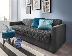OTTO home Schlafsofa »Kelly« Topper inklusive; mit Federkern, Bezug ist abnehmbar