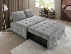 OTTO home Schlafsofa »Kuno, B:140cm, Gästebett, Multifunktional« 2-Sitzer, mit 2-fach Sitztiefenverstellung, Liegefläche 135x195cm