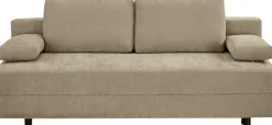 OTTO home Schlafsofa »ONNIKO, Breite: 192 cm, Liegefläche 121x192 cm, Feinstruktur-Bezug« mit Bettfunktion & Bettkasten