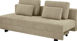 OTTO home Schlafsofa »ONNIKO, Breite: 192 cm, Liegefläche 121x192 cm, Feinstruktur-Bezug« mit Bettfunktion & Bettkasten