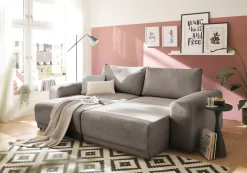 OTTO home Schlafsofa »PHEELIX Cord, mit 3 Funktionen« Elemente einzeln oder gleichzeitig ausziehbar, bequemer Sitzkomfort