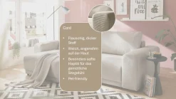 OTTO home Schlafsofa »PHEELIX Cord, mit 3 Funktionen« Elemente einzeln oder gleichzeitig ausziehbar, bequemer Sitzkomfort