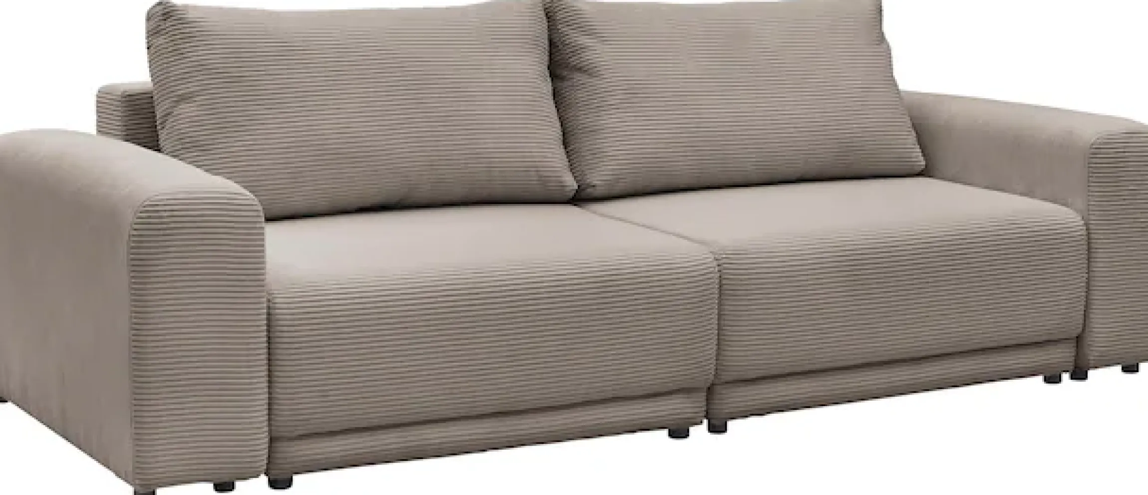 OTTO home Schlafsofa »PHEELIX Cord, mit 3 Funktionen« Elemente einzeln oder gleichzeitig ausziehbar, bequemer Sitzkomfort