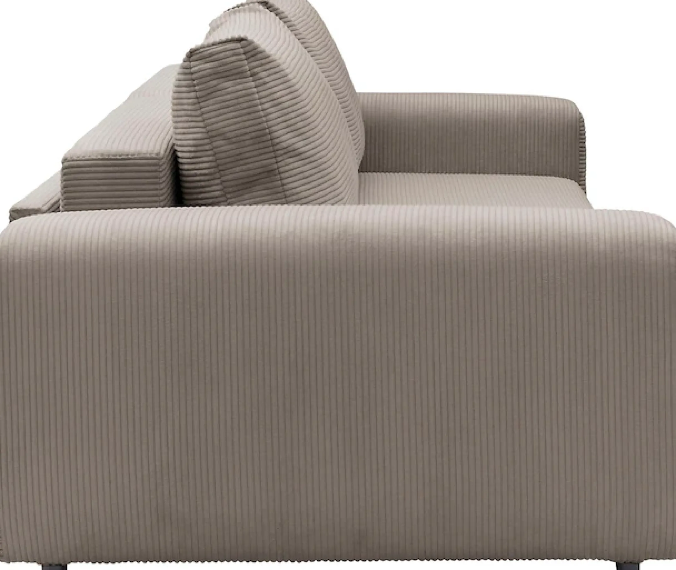 OTTO home Schlafsofa »PHEELIX Cord, mit 3 Funktionen« Elemente einzeln oder gleichzeitig ausziehbar, bequemer Sitzkomfort