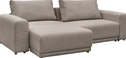 OTTO home Schlafsofa »PHEELIX Cord, mit 3 Funktionen« Elemente einzeln oder gleichzeitig ausziehbar, bequemer Sitzkomfort