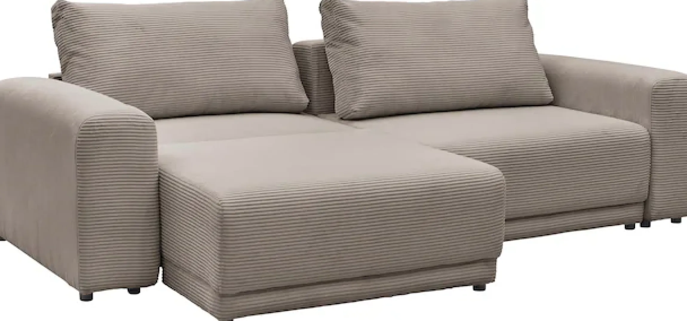 OTTO home Schlafsofa »PHEELIX Cord, mit 3 Funktionen« Elemente einzeln oder gleichzeitig ausziehbar, bequemer Sitzkomfort