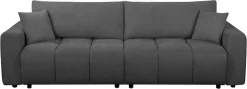 OTTO home Schlafsofa »YLVAA3-Sitzer, 239 cm - OTTO. Verlässliche Qualität.« Schlaffunktion (132/198), Bettkasten, Feinstruktur-Bezug
