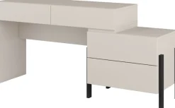 OTTO home Schminktisch »Jukon, Breite 143 cm, moderner Schminktisch« ohne Spiegel,Schminktisch, grifflos mit 4 SK