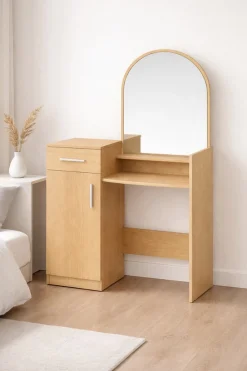 OTTO home Schminktisch »Trympo 1, Kosmetiktisch, Frisiertisch, Schminkkommode, Toilettentisch« Schminktisch mit Spiegel und Stauraum (1 Schublade, 1 Tür)