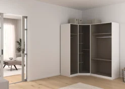 OTTO home Schrank-Set »Mehrzweckschrank Aktenschrank Möbel Mietswohnung Schlafzimmer YLVA« Set, Schenkelmaß: 131x162 cm, Höhe 197 cm, 3 Stk. tlg.