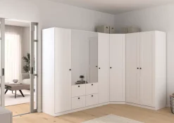OTTO home Schrank-Set »Mehrzweckschrank Aktenschrank Möbel Mietswohnung Schlafzimmer YLVA« Set, Schenkelmaß: 266x162 cm, Höhe 197 cm, 3 Stk. tlg.