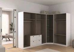OTTO home Schrank-Set »Mehrzweckschrank Aktenschrank Möbel Mietswohnung Schlafzimmer YLVA« Set, Schenkelmaß: 266x162 cm, Höhe 197 cm, 3 Stk. tlg.