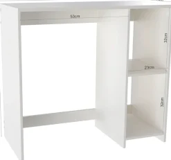 OTTO home Schreibtisch »BAKAR, Laptoptisch, Computertisch,« 2 offene Fächer, platzsparend, Breite 80 x Tiefe 40 cm